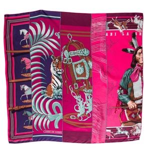 Hermès Carré en Carrés 90 cm Silk Scarf RARE